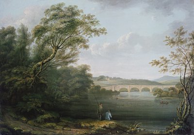 English Landscape with Fishermen by Unbekannt Unbekannt